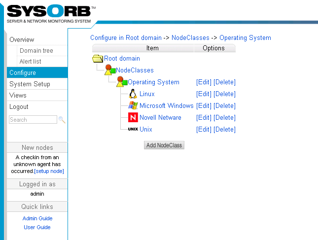 SysOrb nodeclasses